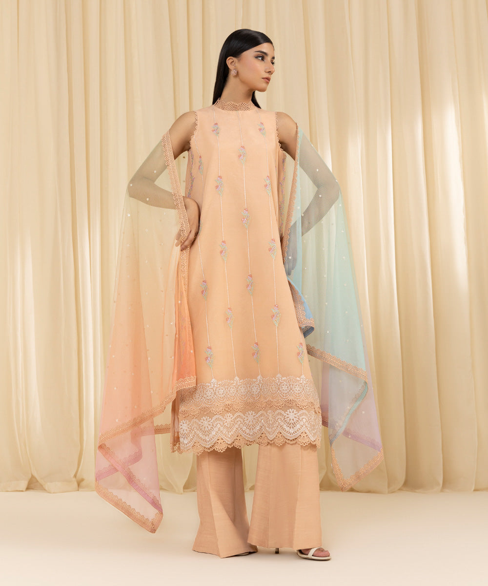 Sapphire Festive Unstitched Collection | 0U2DESL24V63 - Image 6