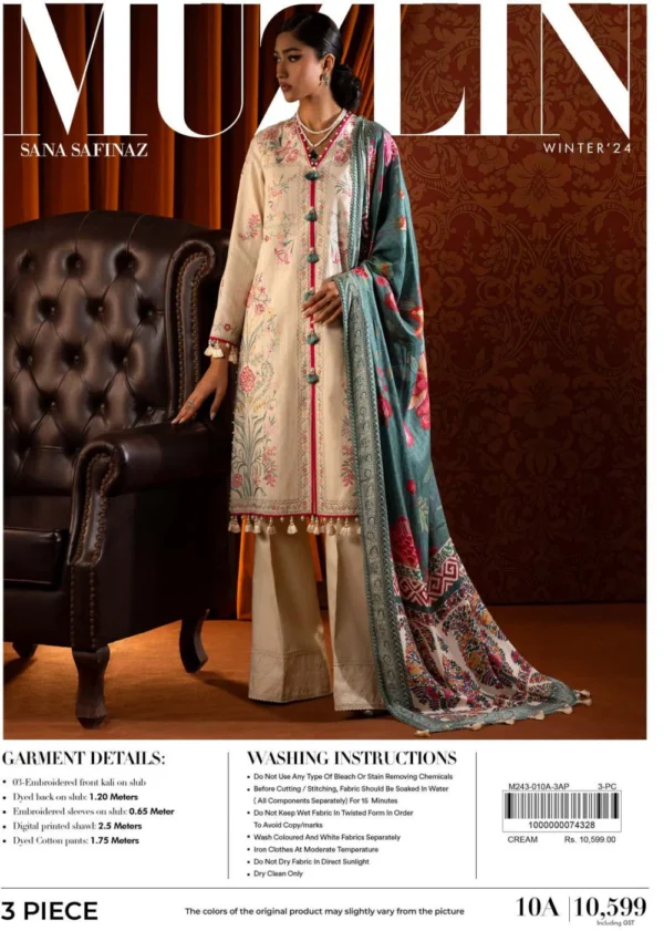 Sana Safinaz Muzlin Fall Winter   | 10A