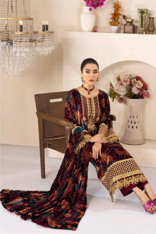 Alternative view of Adan's Libas Plachi'24 Luxury Unstitched Vol 2