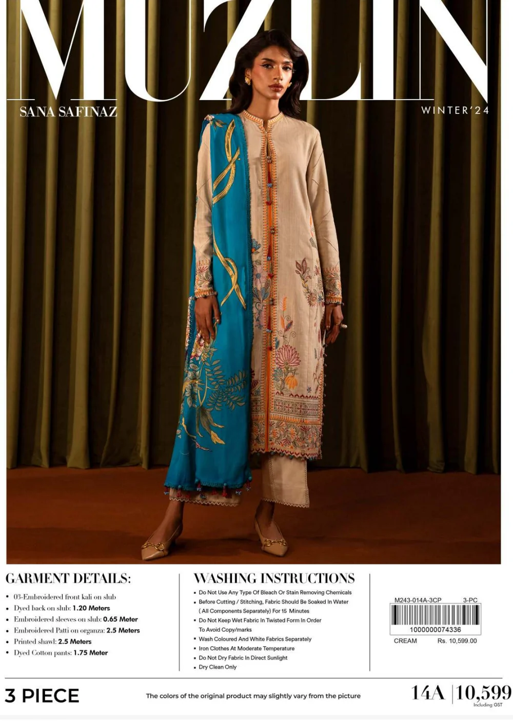 Sana Safinaz Muzlin Fall Winter | 14A