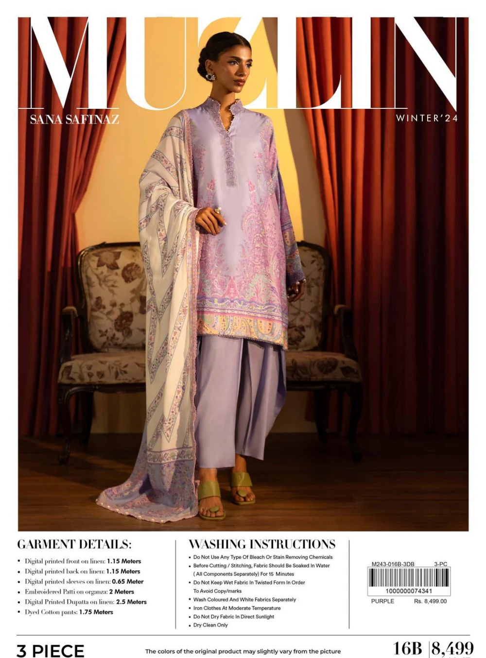 Sana Safinaz Muzlin Fall Winter | 16B