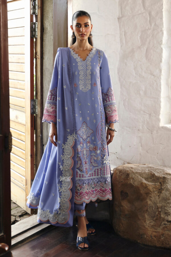 Qalamkar Qlinekari Linen   | LM-09