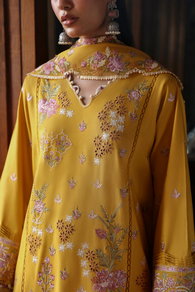 Qalamkar Qlinekari Linen | LM-04 - Image 3