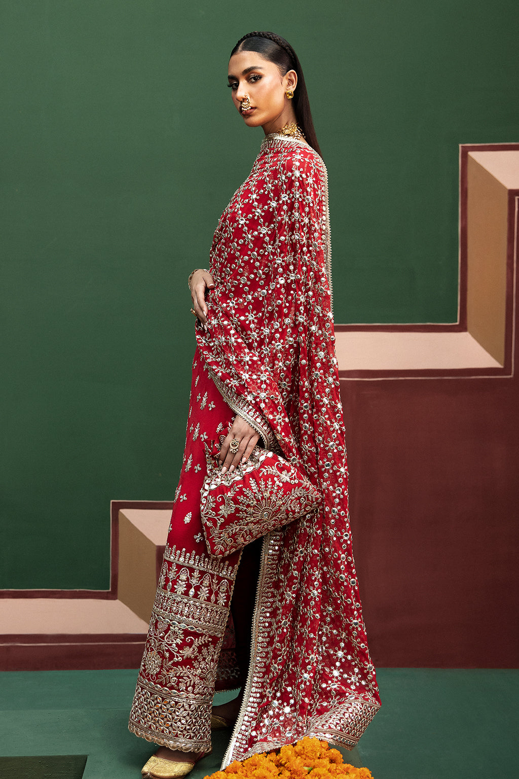 Shehnai by Afrozeh Unstitched Wedding Formal Collection | AFS-24-02 - Image 3