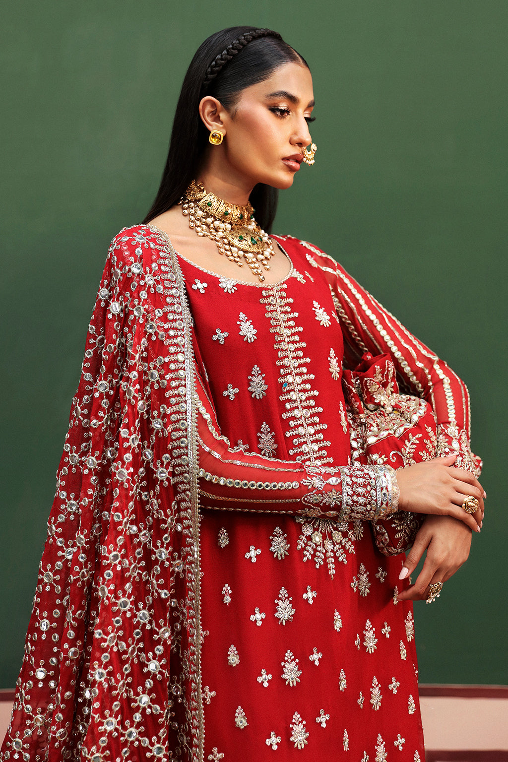 Shehnai by Afrozeh Unstitched Wedding Formal Collection | AFS-24-02 - Image 5