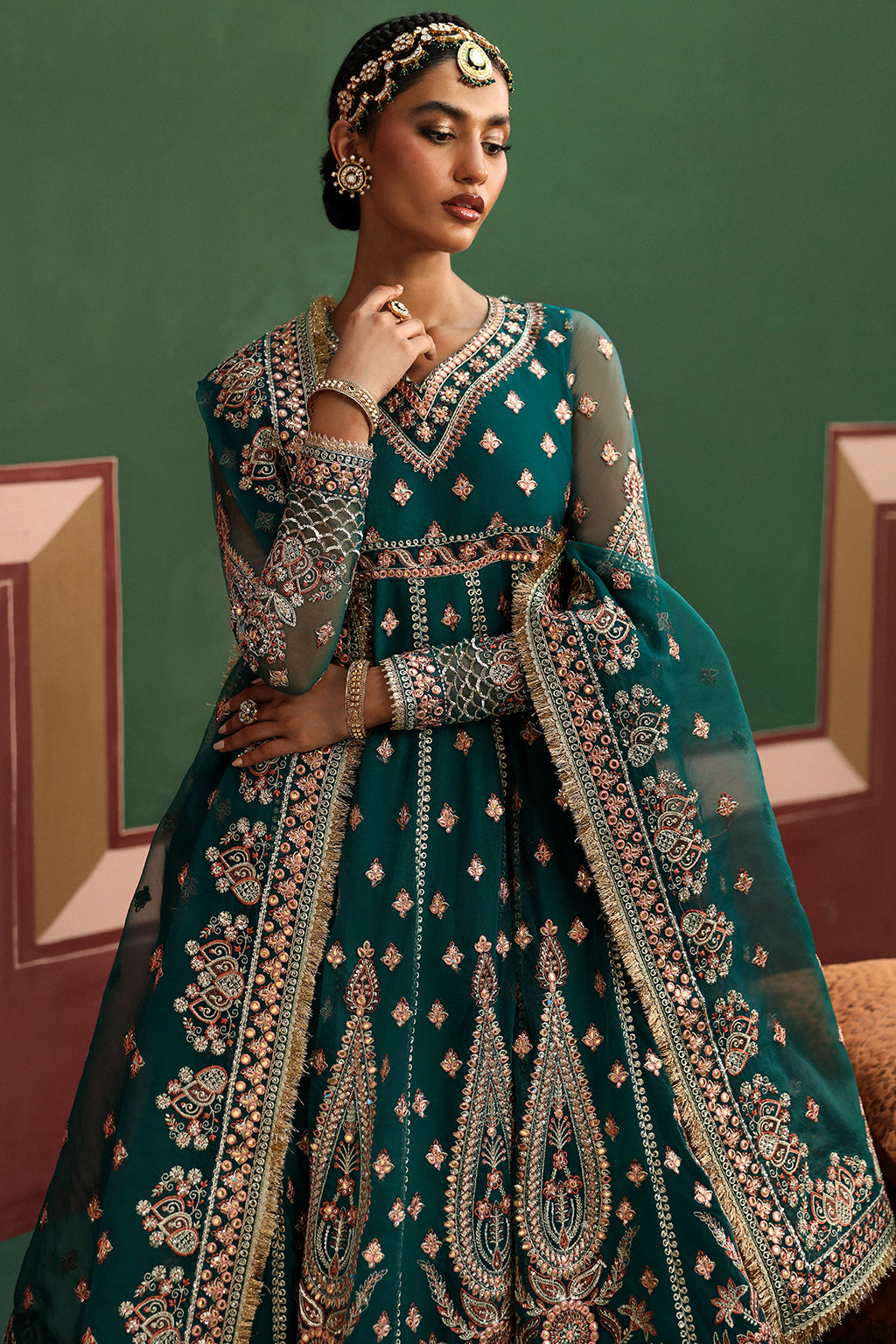 Shehnai by Afrozeh Unstitched Wedding Formal Collection | AFS-24-01 - Image 3
