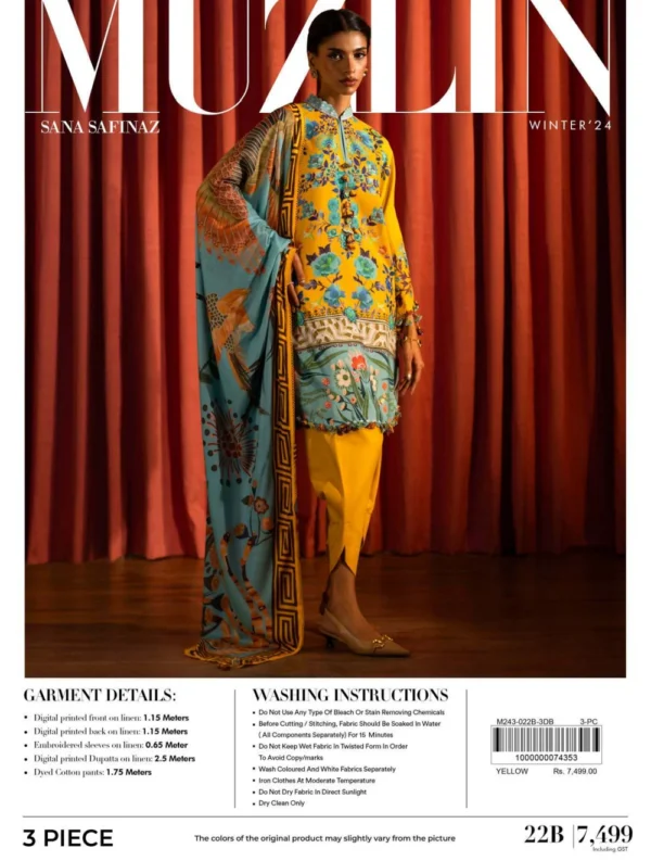 Sana Safinaz Muzlin Fall Winter   | 22B