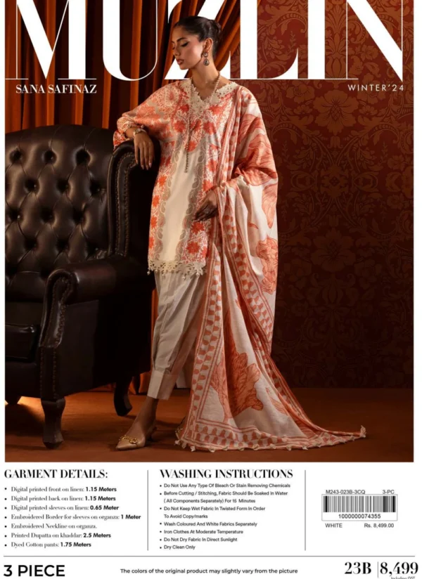 Sana Safinaz Muzlin Fall Winter   | 23B