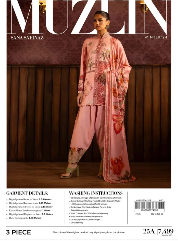 Sana Safinaz Muzlin Fall Winter   | 25A