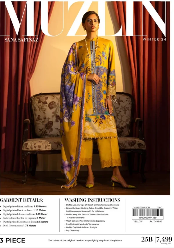 Sana Safinaz Muzlin Fall Winter   | 25B