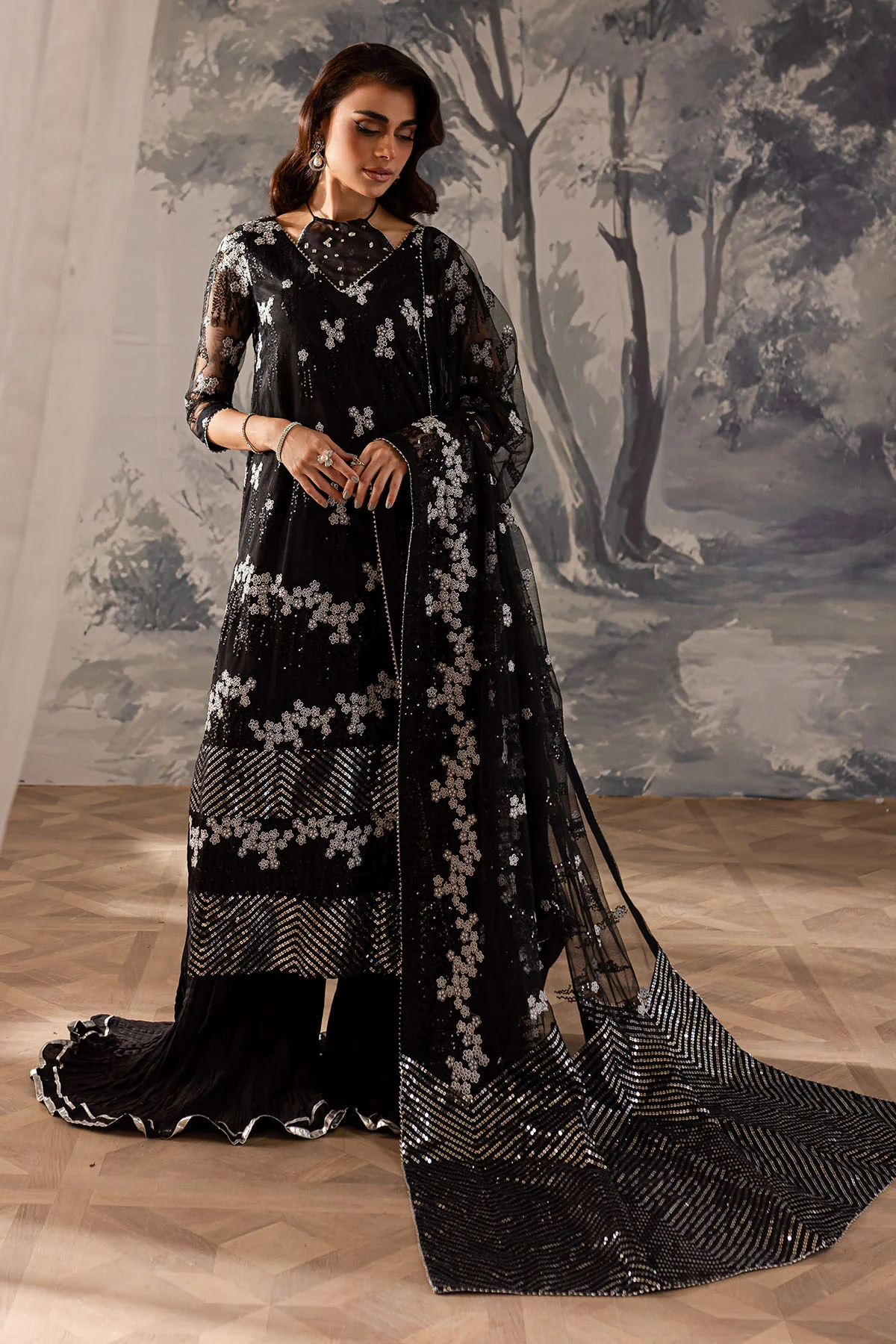 Elanora By Nureh Embroidered Chiffon Vol 3 | NEL-59 IQ - Image 4