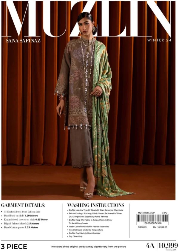Sana Safinaz Muzlin Fall Winter   | 4A