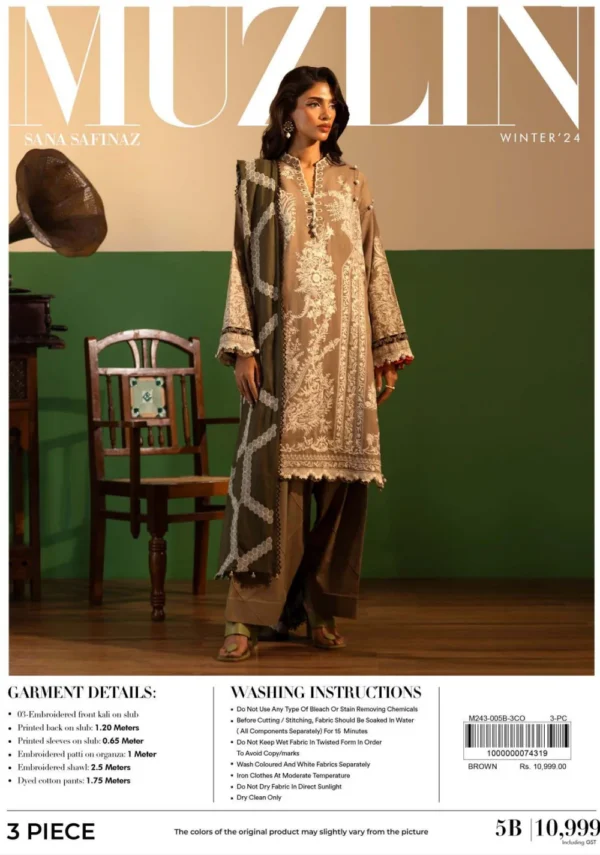 Sana Safinaz Muzlin Fall Winter   | 5B