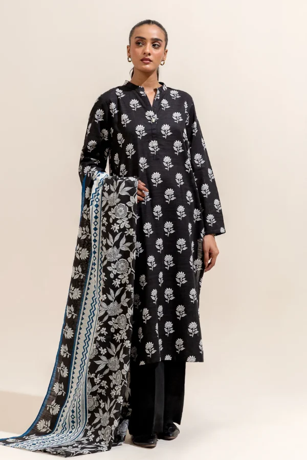 Beechtree Unstitched Winter Limited Edition   | BT22401UN004012-BLACK-2000000266066-2PC