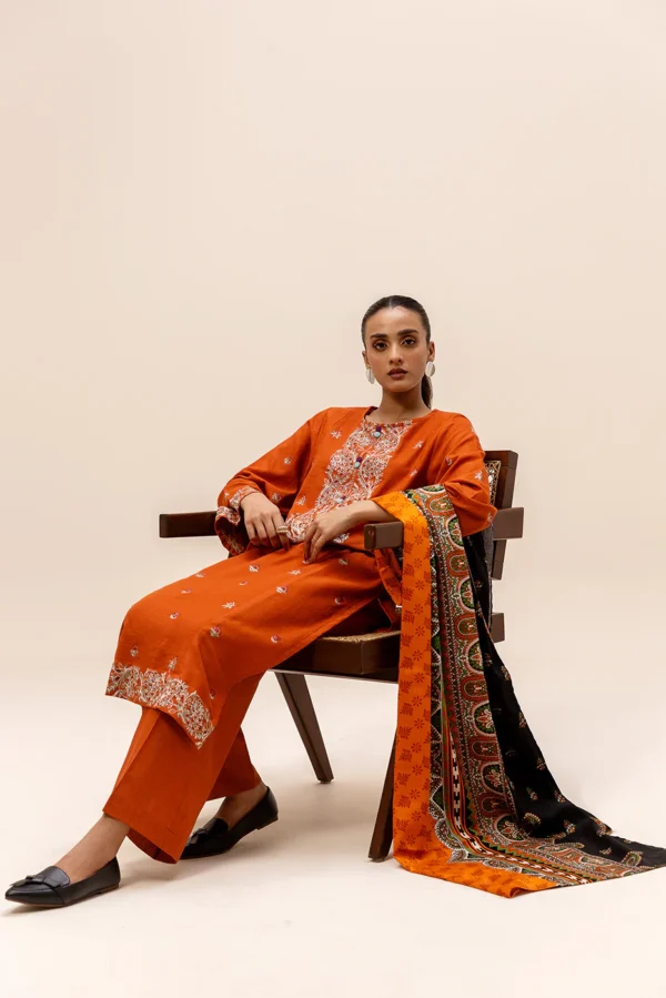 Alternative view of Beechtree Unstitched Winter Limited Edition   | BT22401UN004069-RUST-2000000265862-3PC