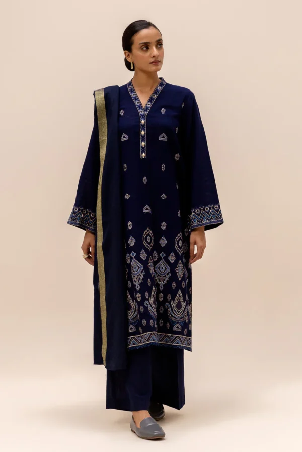 Beechtree Unstitched Winter Limited Edition   | BT22401UN004090-BLUE-2000000265871-3PC