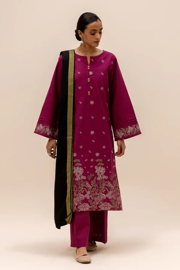 Beechtree Unstitched Winter Limited Edition   | BT22401UN004091-PURPLE-2000000265872-3PC