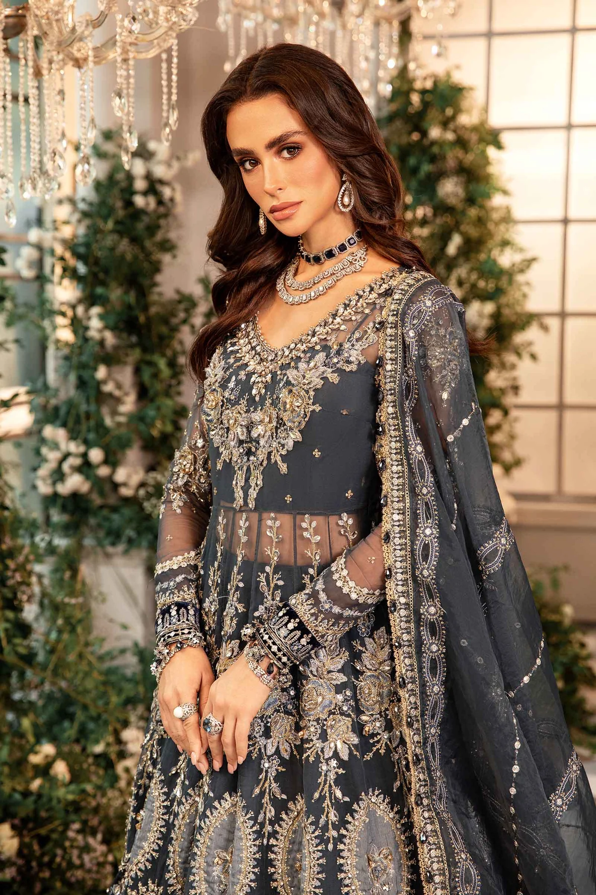 MARIA.B Mbroidered Wedding Collection | BD-2901 - Image 4