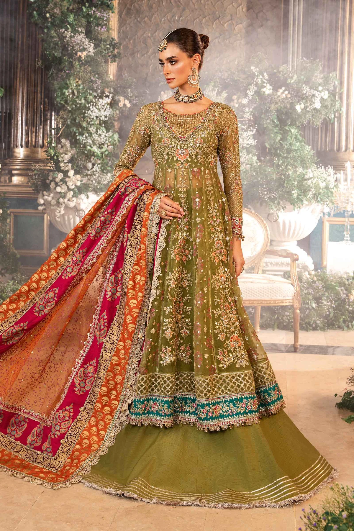 MARIA.B Mbroidered Wedding Collection | BD-2906 - Image 6