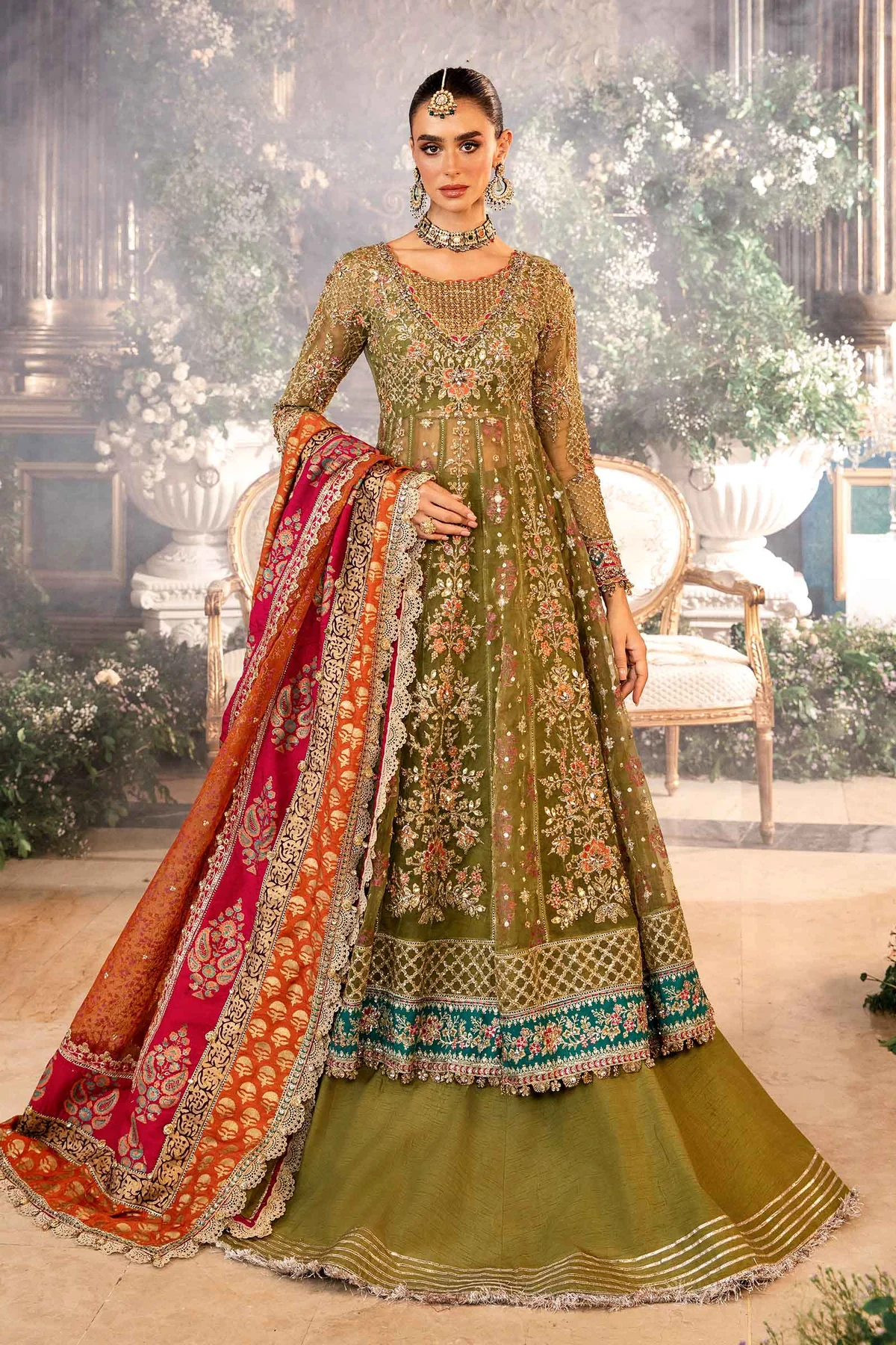 MARIA.B Mbroidered Wedding Collection | BD-2906 - Image 3