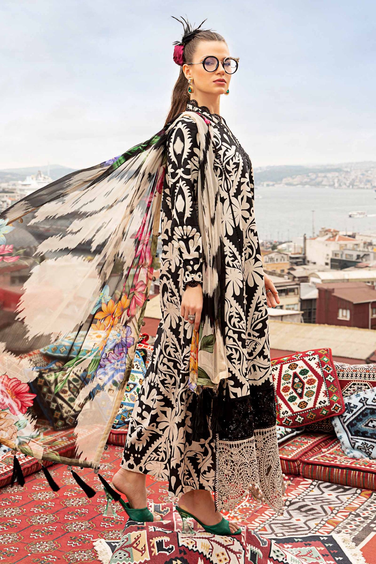Maria B M-Prints Fall Edit | MPT-2307-B - Image 2