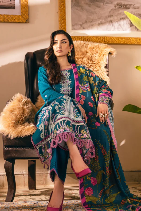 Alternative view of Mushq Hemline Winter Karandi   | Spiced Maple