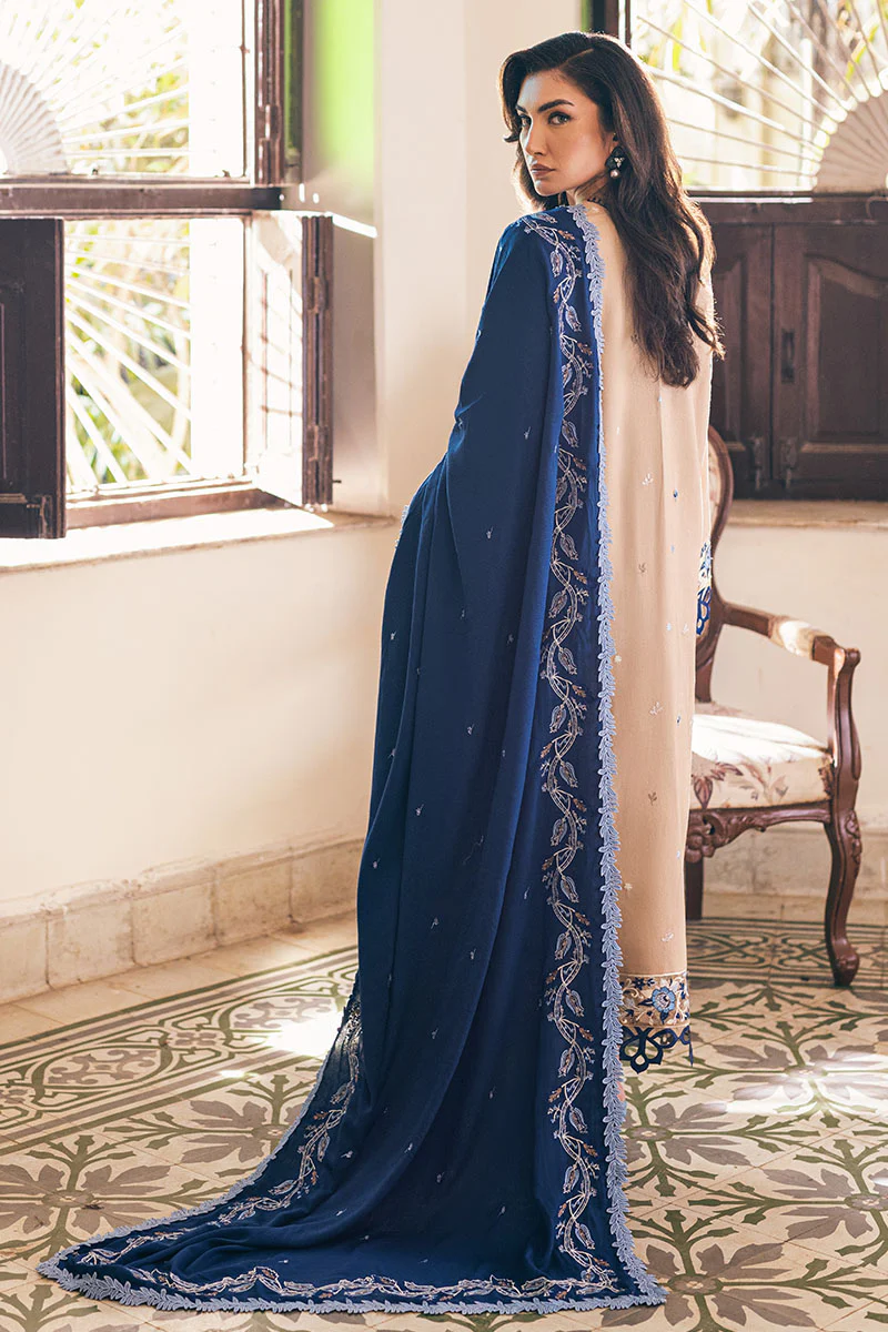 Mushq Hemline Winter Karandi | Saffron Kiss - Image 2