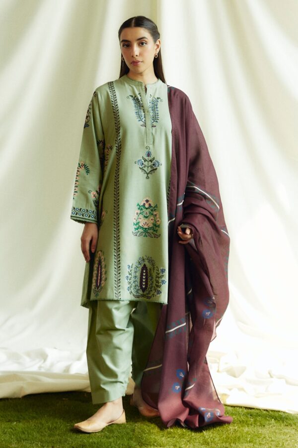 Coco Winter Unstitched   by Zara Shahjahan | 3B (GZ-432)