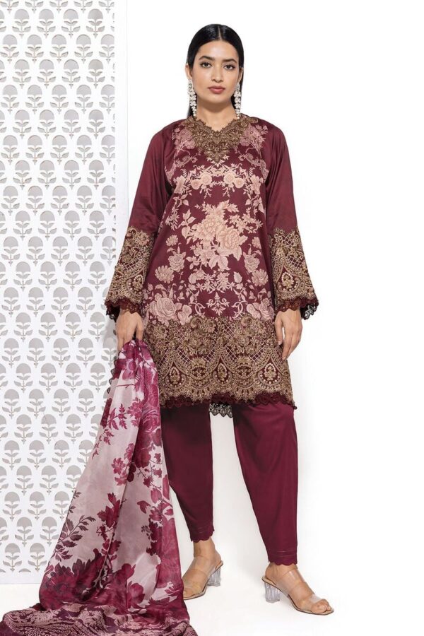 Khaadi Fall Collection   | cs240802_maroon
