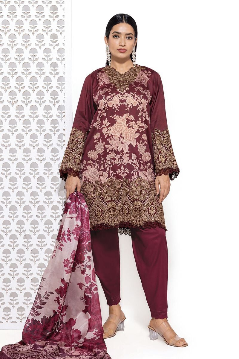 Khaadi Fall Collection | cs240802_maroon