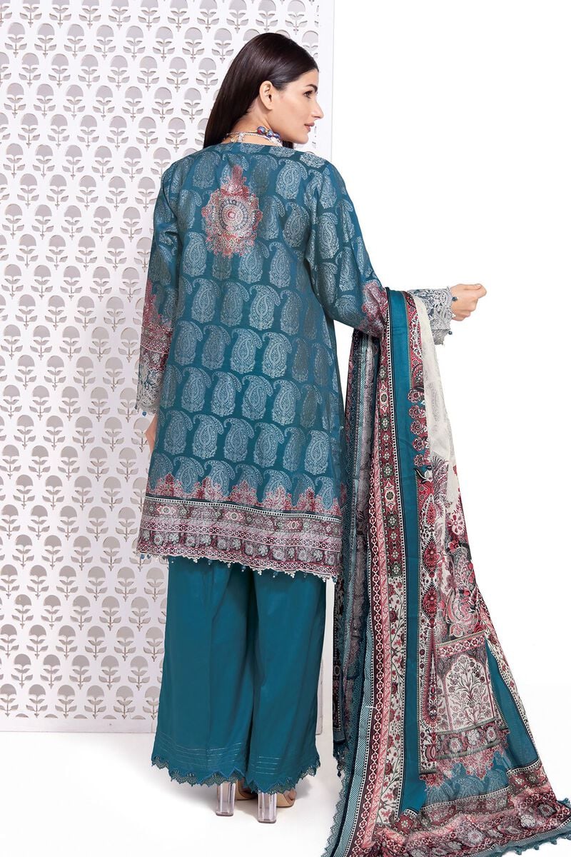 Khaadi Fall Collection | ja240807_teal - Image 2