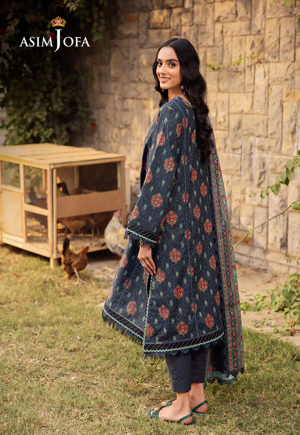 Asim Jofa Printed Lawn Collection- AJUBJ-17 - Image 5