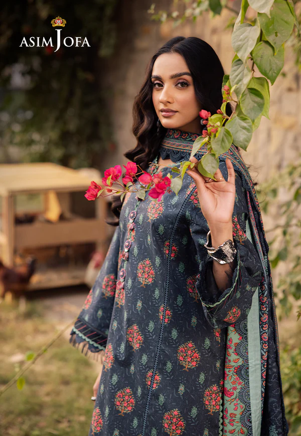 Asim Jofa Printed Lawn Collection- AJUBJ-17 - Image 3