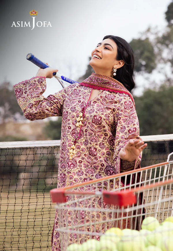 Alternative view of Asim Jofa Printed Lawn Collection- AJUBJ-21