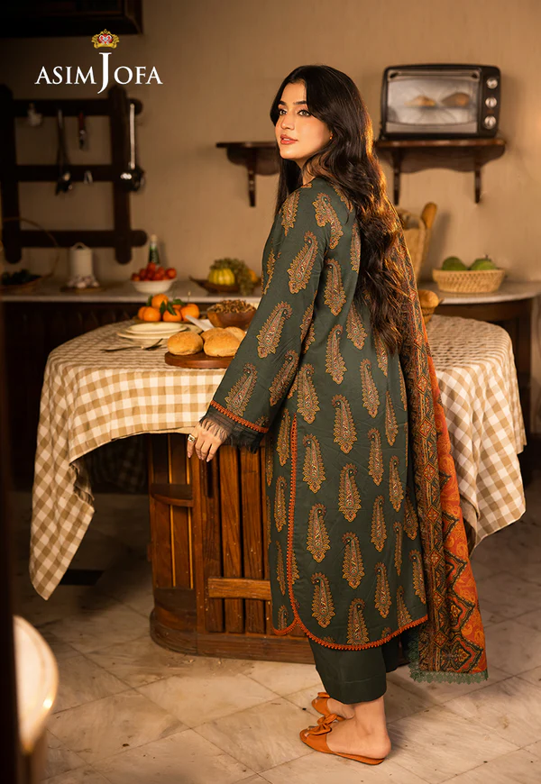 Asim Jofa Printed Lawn Collection- AJUBJ 22 - Image 4