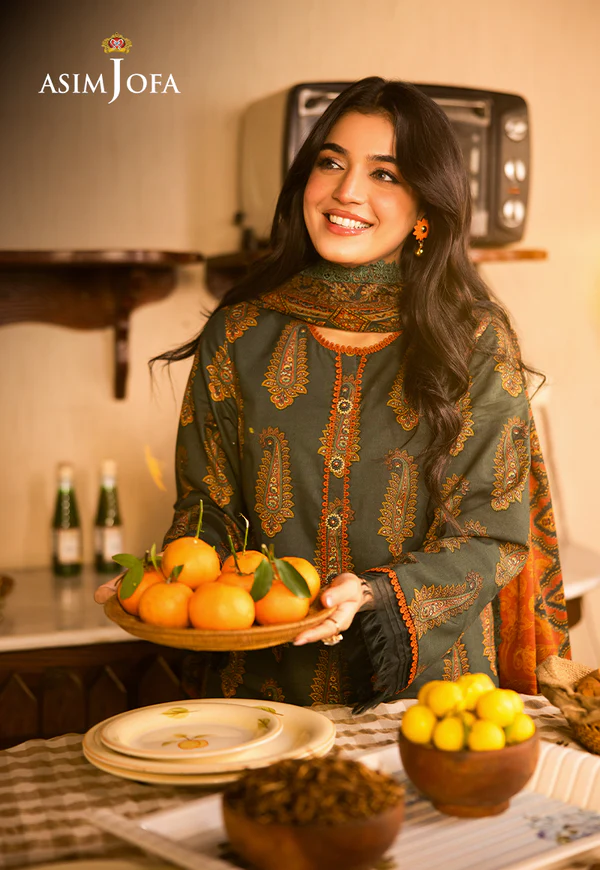 Asim Jofa Printed Lawn Collection- AJUBJ 22 - Image 3