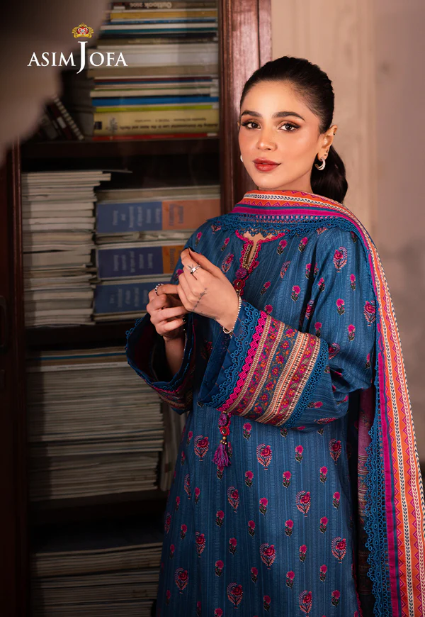 Alternative view of Asim Jofa Printed Lawn Collection- AJUBJ-40