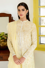 Alternative view of Cross Stitch BLAZE LIME LAWN SUIT (GZ-309)