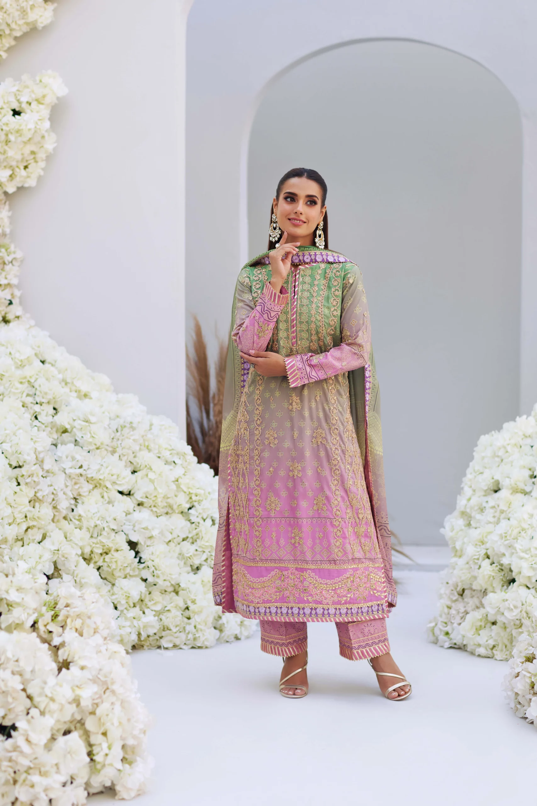 Mina Hasan Luxury Unstitched Collection | Leila - Image 2