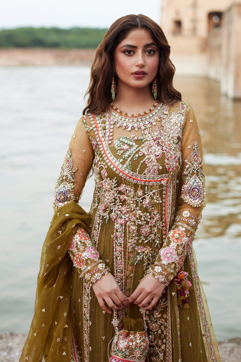 Qalamkar Shadmani Formals | Sajal Ali | SH-01 - Image 5