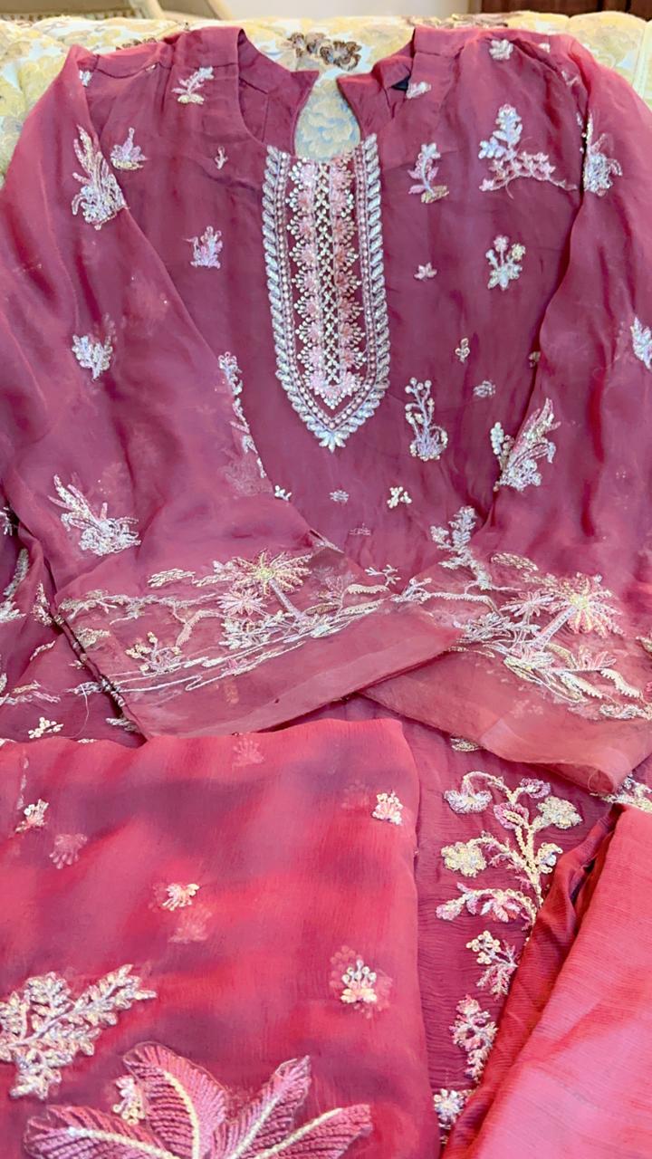 Salwar Kameez | XL Size - Fully Stitched | GZ | OS-023