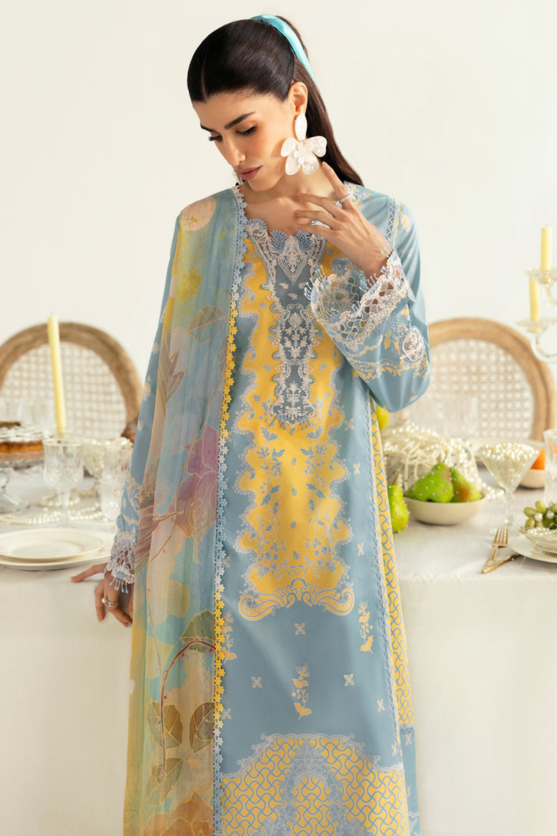 Qalamkar QPrints Unstitched Printed Lawn | 06A - Image 3