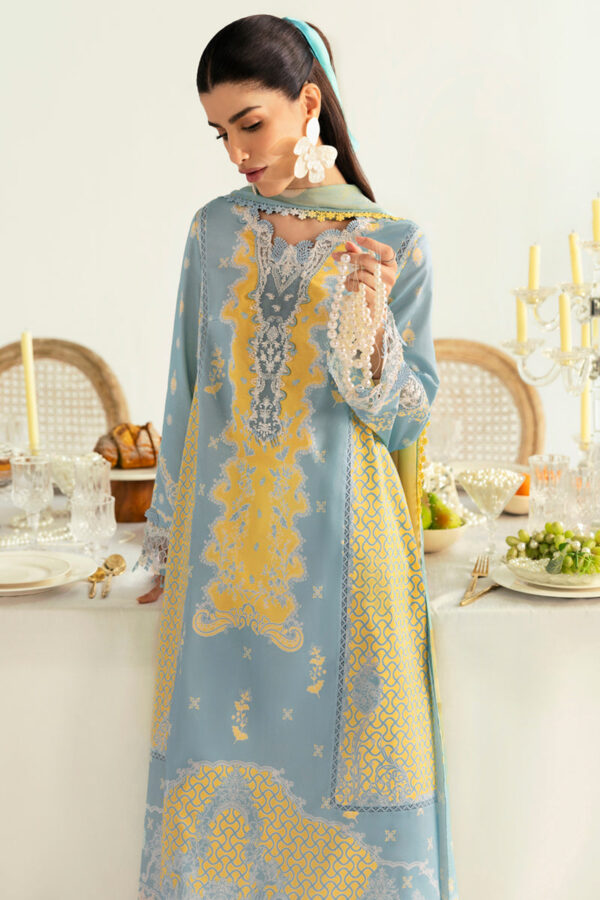 Alternative view of Qalamkar QPrints Unstitched Printed Lawn | 06A