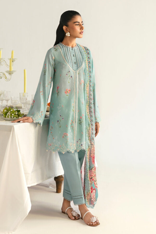Qalamkar QPrints Unstitched Printed Lawn | 08B (GZ-406)