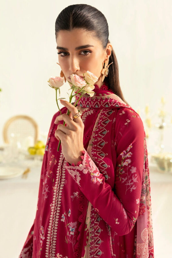 Alternative view of Qalamkar QPrints Unstitched Printed Lawn | 08A (GZ-445)