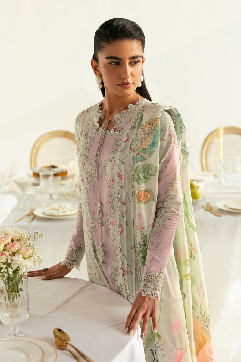 Qalamkar QPrints Unstitched Printed Lawn | 07A - Image 5
