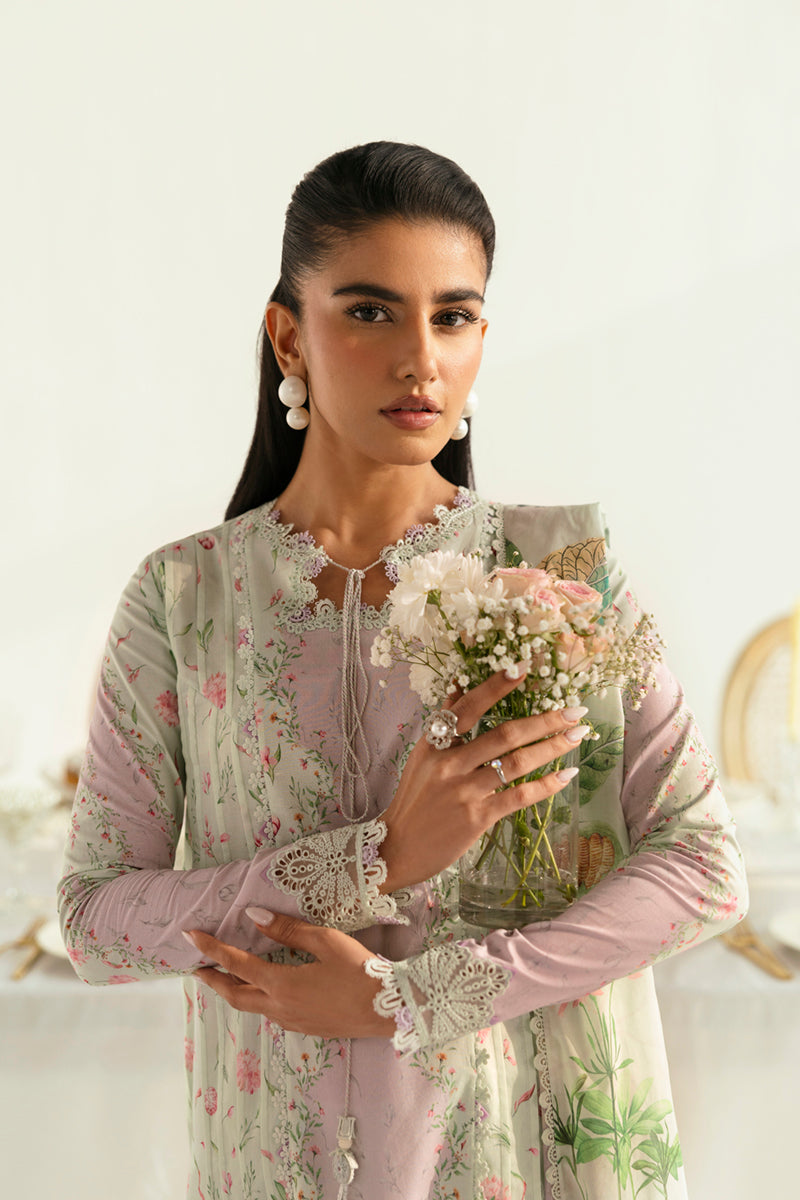 Qalamkar QPrints Unstitched Printed Lawn | 07A - Image 4