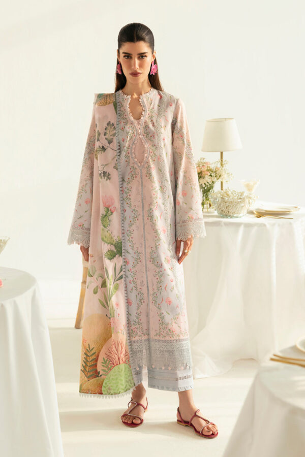 Qalamkar QPrints Unstitched Printed Lawn | 07B