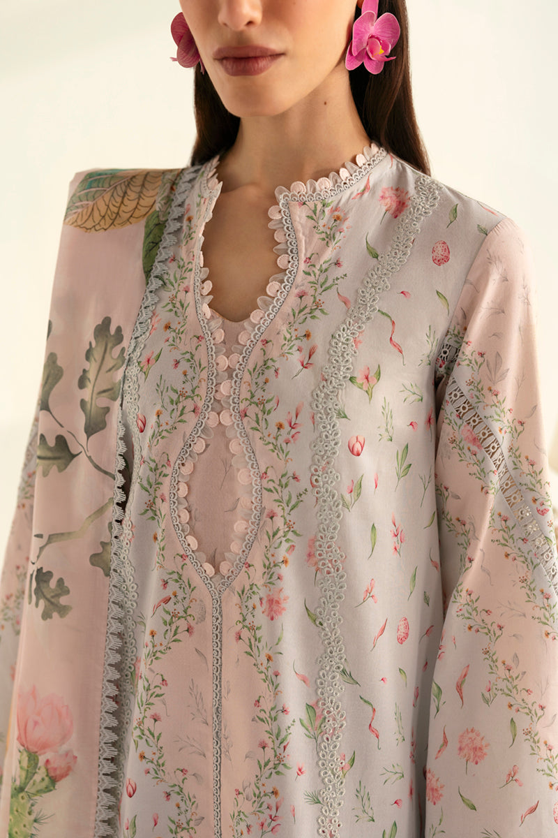 Qalamkar QPrints Unstitched Printed Lawn | 07B - Image 4