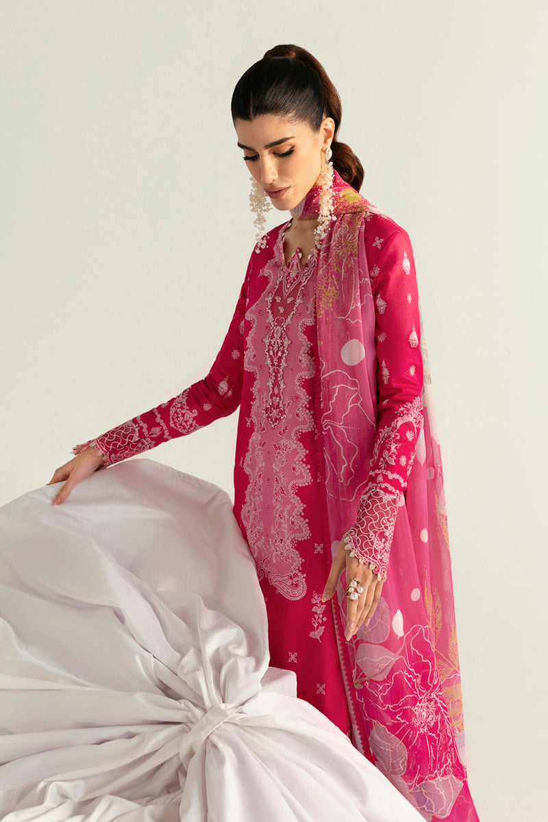 Qalamkar QPrints Unstitched Printed Lawn | 06B - Image 3